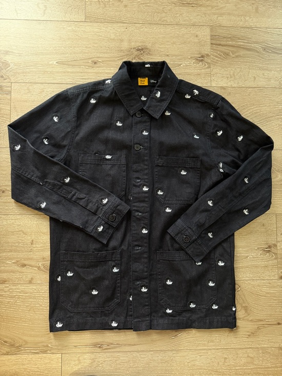 Frank & Oak Other - Men's Disney Mickey Black Embroidered Cotton Jacket